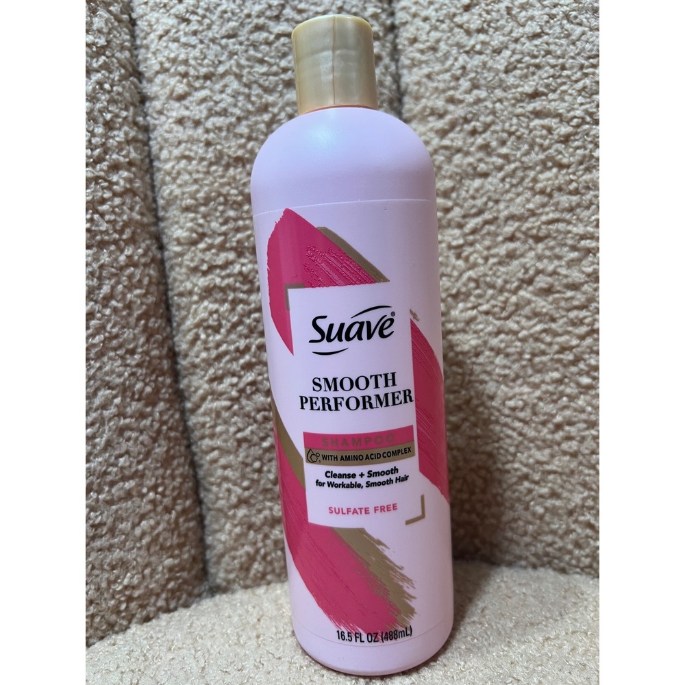 Suave Smooth Performer Sulfate Free Shampoo with Amino Acid Complex 16.5oz
